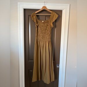 Moon River Smocked Maxi Dress